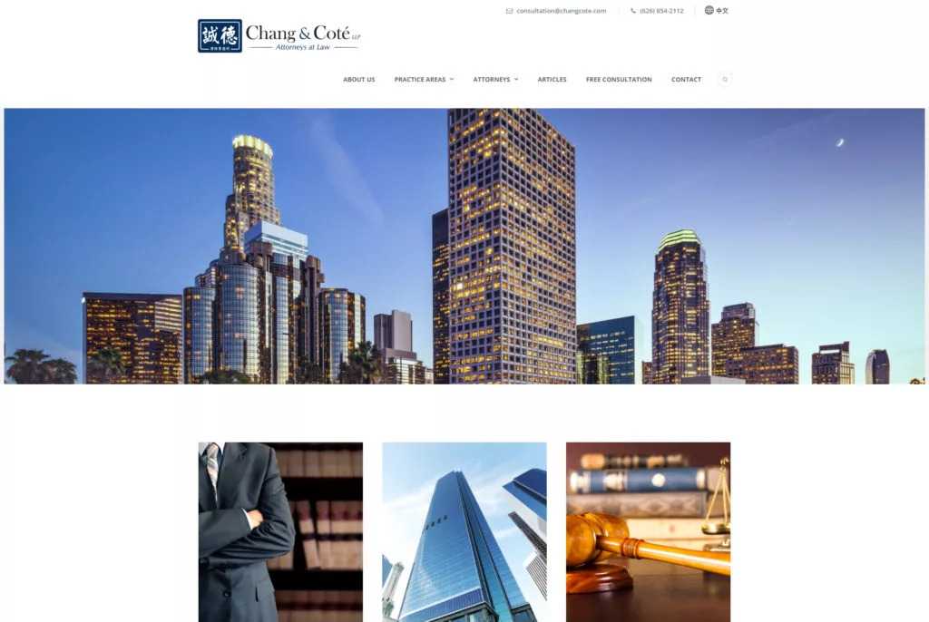 Chang And Cote Website
